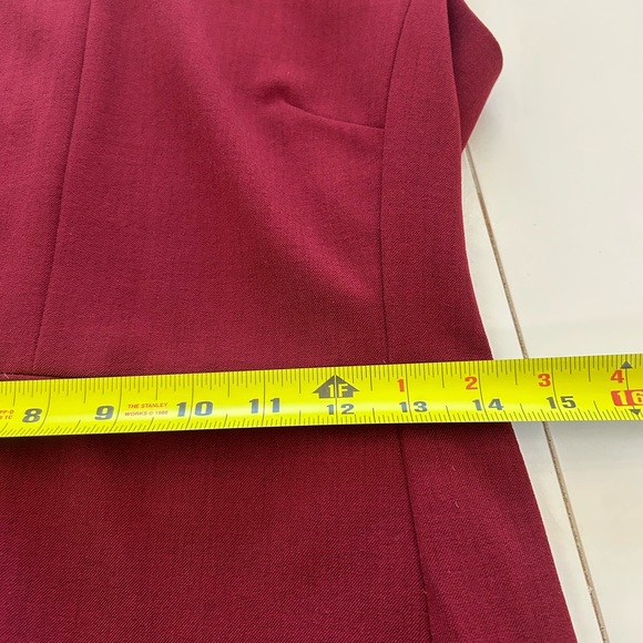 MM Lafleur Rich Burgundy Mini Dress size 6 - Picture 8 of 9